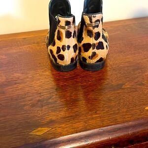 Cole Haan Leopard Print Ankle Boots